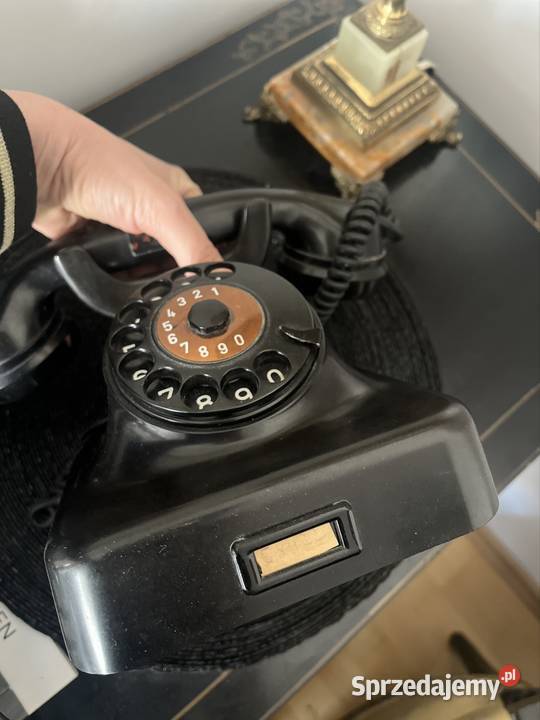 Antyk analogowy bakelitowy telefon Post W48 Płock