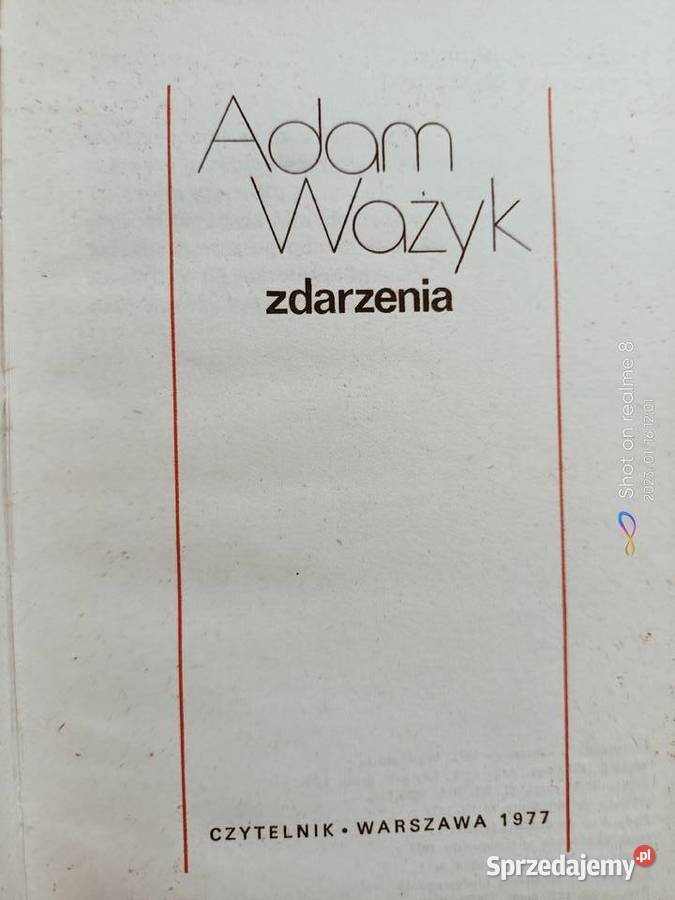 Ważyk książki Zdarzenia unikat księgarnia Warszawa