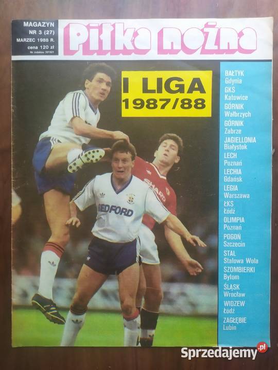 Piłka Nożna Magazyn rocznik 1988 kompletny Łódź
