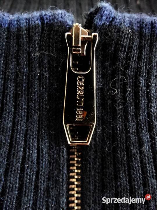Sweter Męski Wełniany Granatowy Półgolf Moda i Styl Łomża
