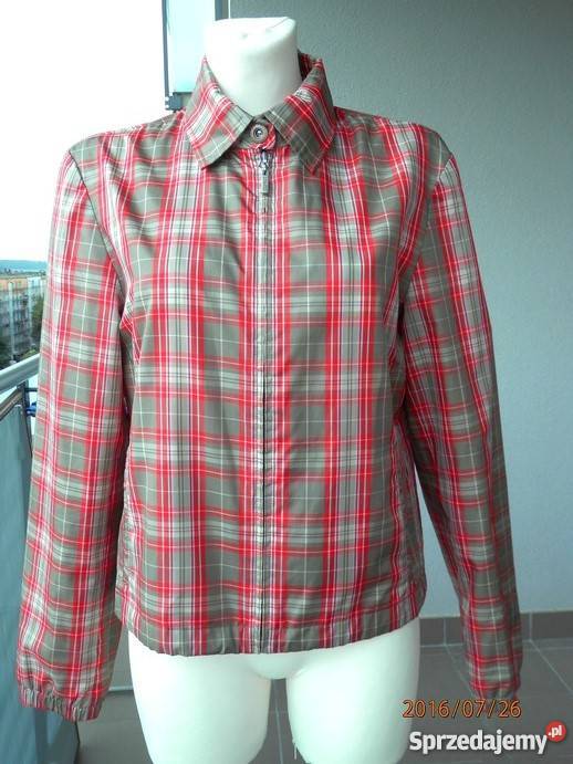 Kurtka Esprit Przeciwdeszczowa Kratka Szaro sprzedam