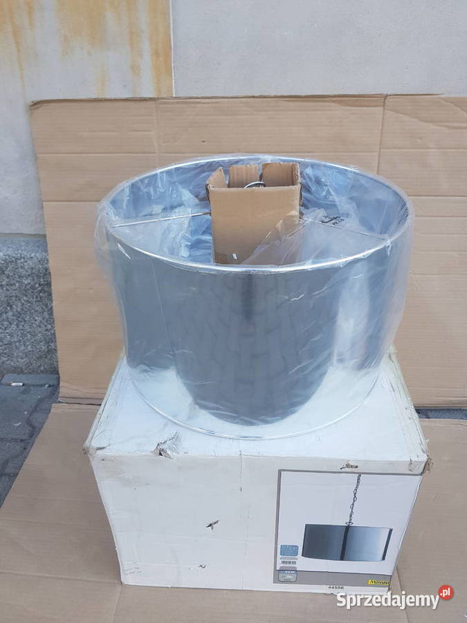 Lampa wisząca abażur CHROM 45 klasyczny żyrandol Warszawa