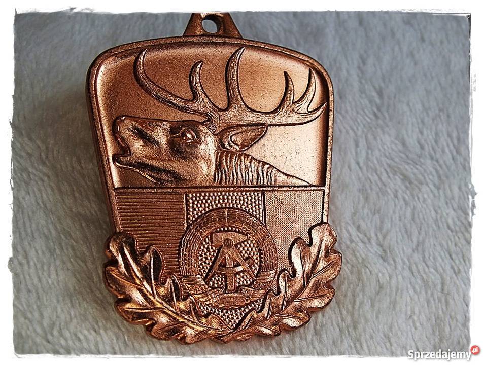 Brązowy medal Koła Łowieckiego Niemcy DDR Numizmatyka Żary sprzedam