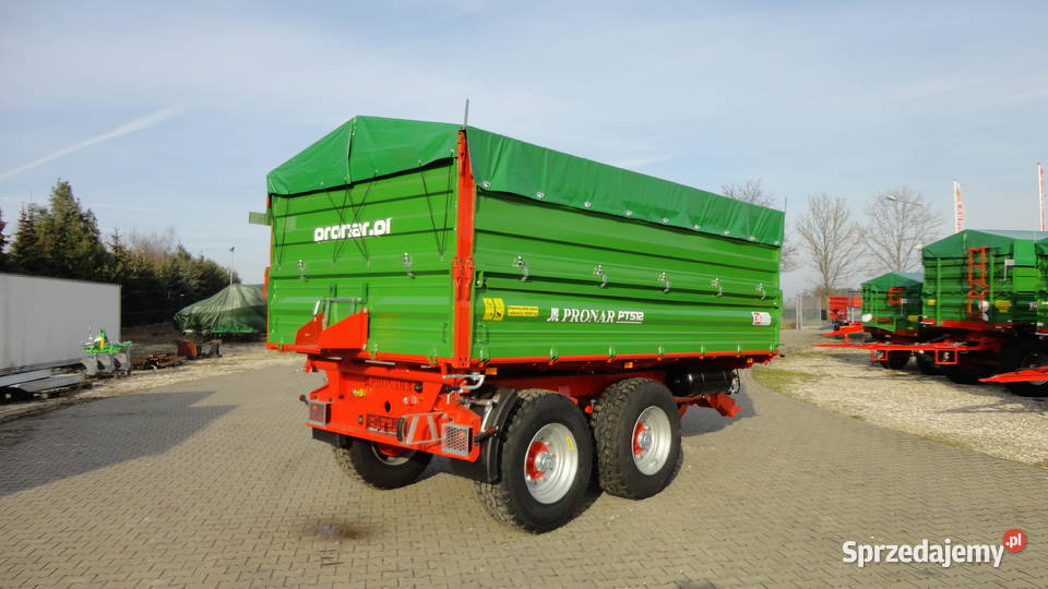 Przyczepa rolnicza Tandem burtowa paletowa PT512 Kozenin