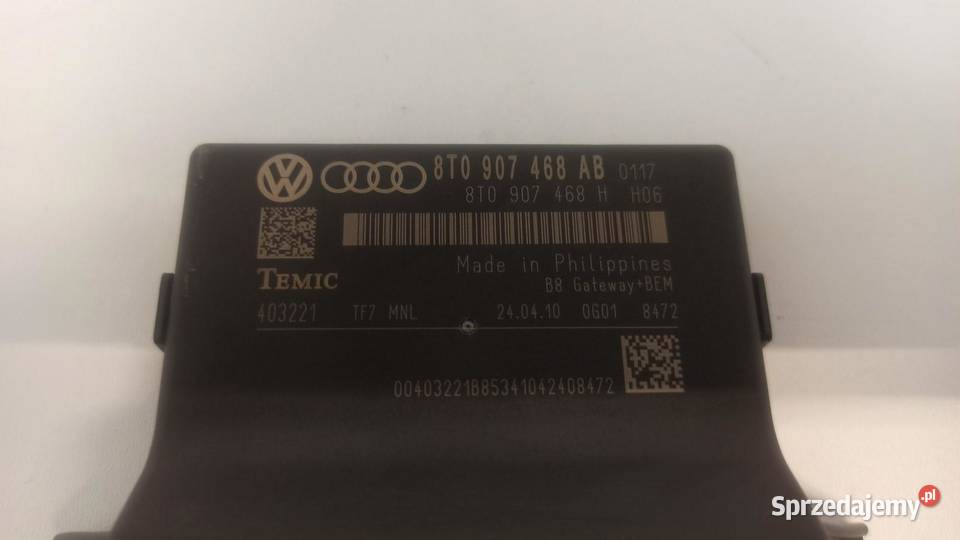 AUDI A5 8T MODUŁ STEROWNIK GATEWAY 8T0907468AB osobowe Komputery