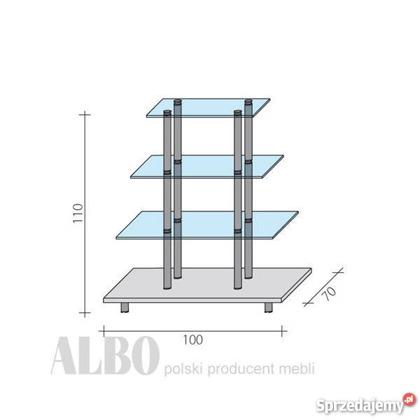 Szklana kaskada ekspozytor producent mebli Biznes i Przemysł Olsztyn