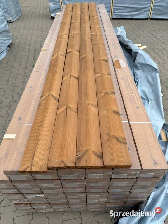 Deska tarasowa thermo termo sosna termo gładka dolnośląskie Prusice