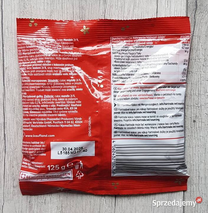 KWinter Edition Kulki marcepanowe migdałowe 125g Cukierki i draże Chrzanów