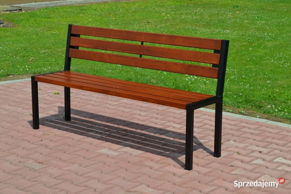 Ławka miejska ogrodowa parkowa W127 Meble ogrodowe podkarpackie Zalesie