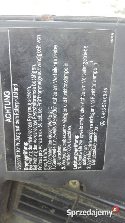 Mercedes g klasa 463 zabudowa filtra kabiny Kocmyrzów