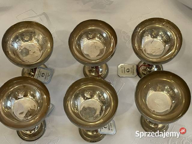 Zestaw 6 srebrnych kieliszków Warmet małopolskie Kraków sprzedam