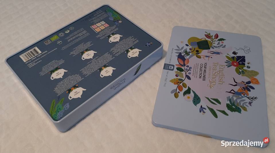 Metalowe pudełeczko herbatach 19x245x4 Kreatywne Czeladź