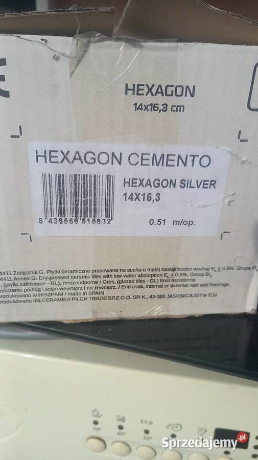 Płytki Hexagon cenrnto 16x14 2 opakowania Kórnik
