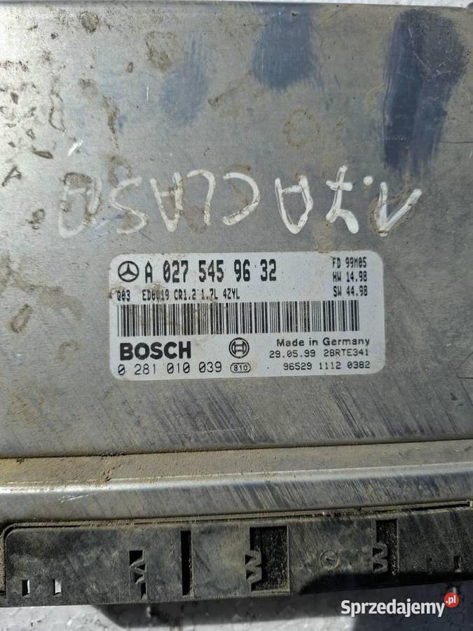 Komputer Sterownik Silnika Mercedes A Klasa 17 Pozostałe Wisznice