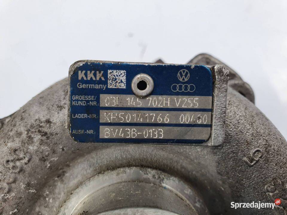 TURBOSPRĘŻARKA AUDI A4 B8 03L145702H Lipno