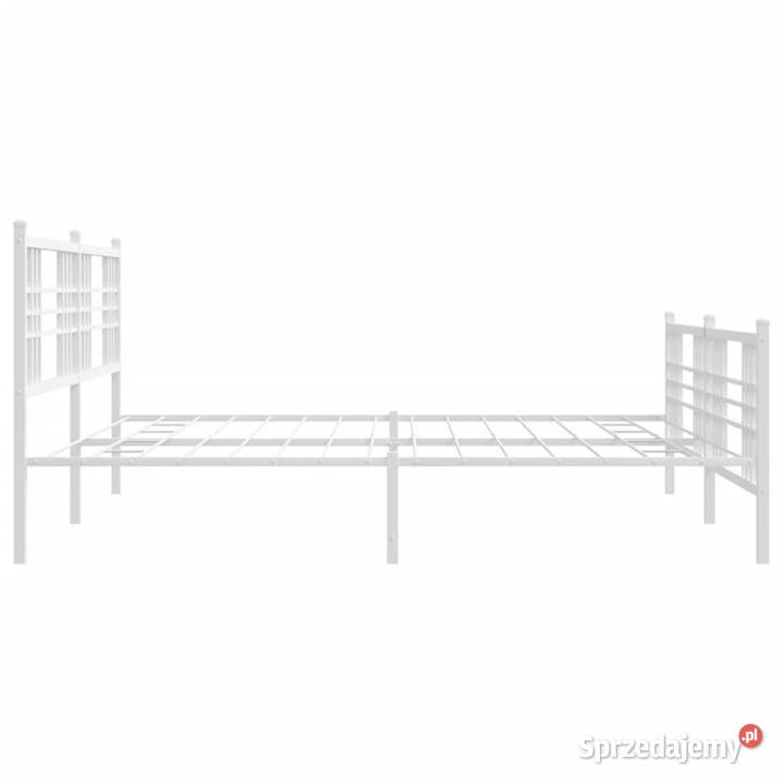 Łóżko Metalowe Białe Rama Łóżka Ze Stelażem 90cm mazowieckie