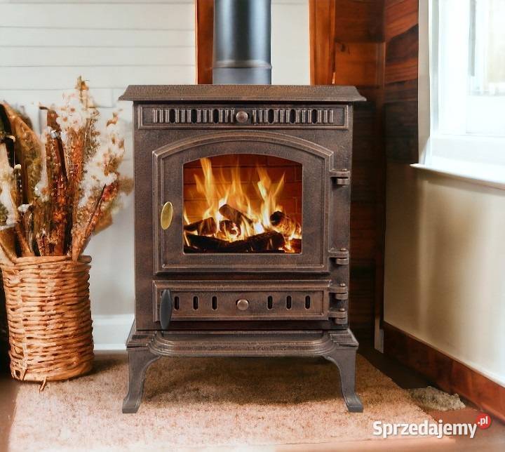 Piec żeliwny piecyk koza kominek ATENA 9KW Skawina