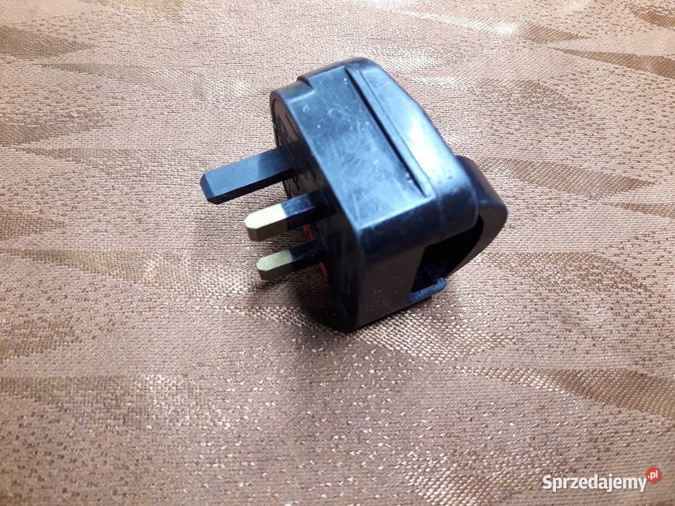 Adapter przelotka wtyczka angielska przejściówka łódzkie Piotrków Trybunalski