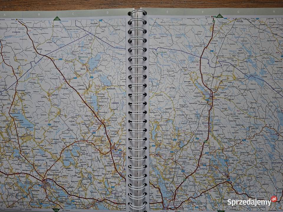 Suomi Finland Road Atlas 1 100 000 1 200 000 Mapy i przewodniki małopolskie Kraków