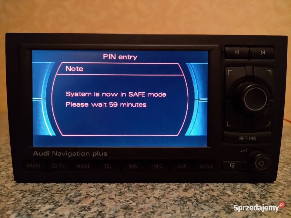 Płyta odzyskująca PIN RNSE Audi Poznań sprzedam