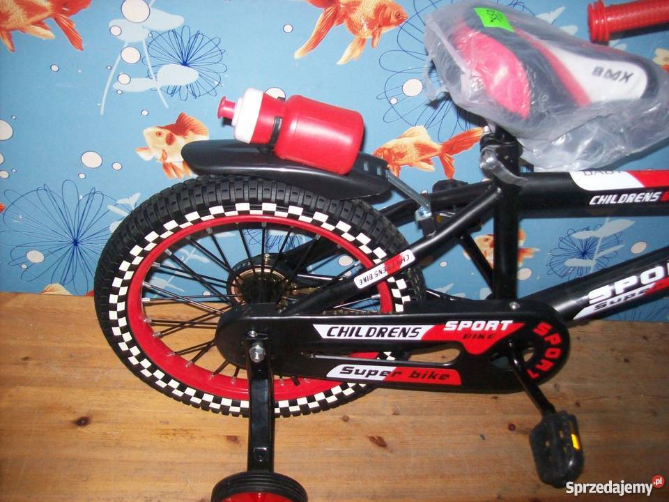 Rowerek cobra bmx super sport czarno czerwony Osłona łańcucha Głogowa