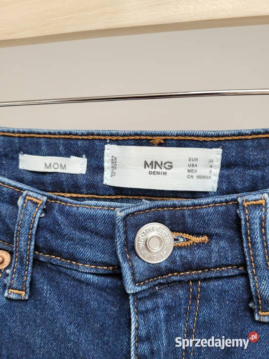 Nibieskie granatowe jeansy mom fit małopolskie Liszki sprzedam