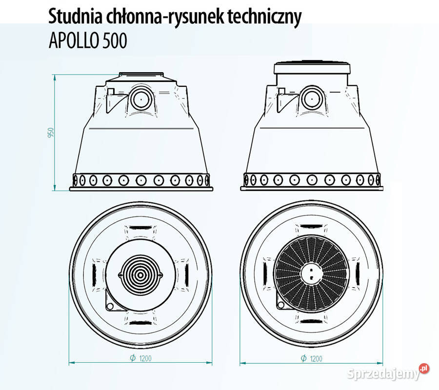 STUDNIA CHŁONNA APOLLO 500 Z Pokrywą zakręcana Wrocław