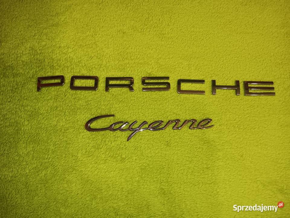 Znaczek emblemat typnej klapy Porsche Cayenne śląskie Katowice