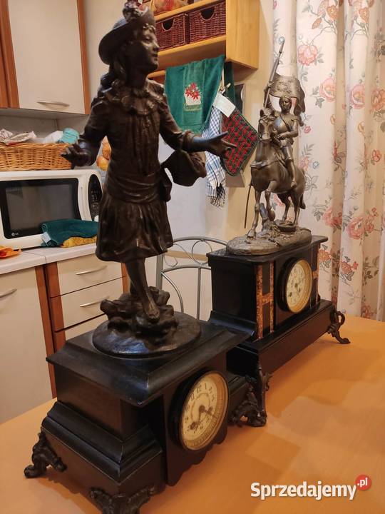 stary francuski zegar figuralny olbrzym lubuskie Gorzów Wielkopolski