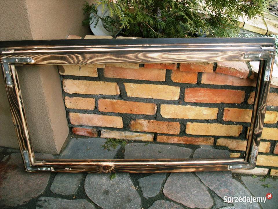 Stare okno rama okienna retro loft lustro Ełk