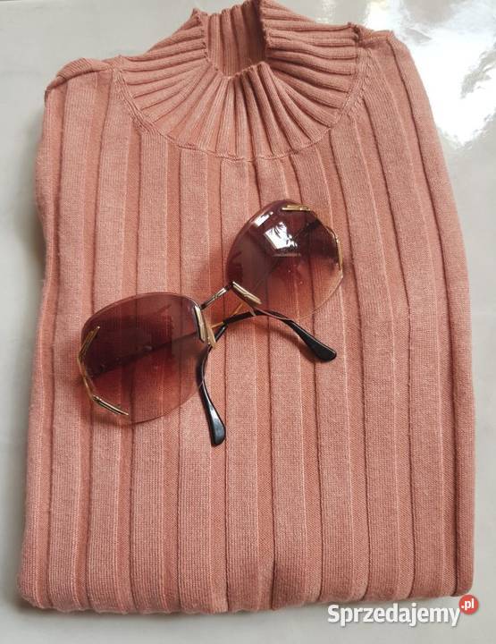 Stradivarius sweter bluzka gofl prążki morelowy Rozmiar 36(S) Kielce