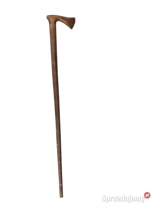 Stara drewniana laska ręcznie rzeźbiona Pozostałe