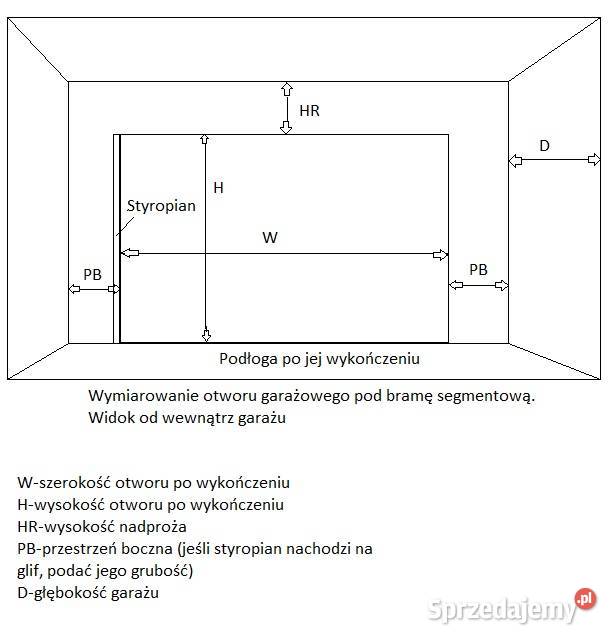 Brama garażowa segmentowa brązbiały 3000x2500