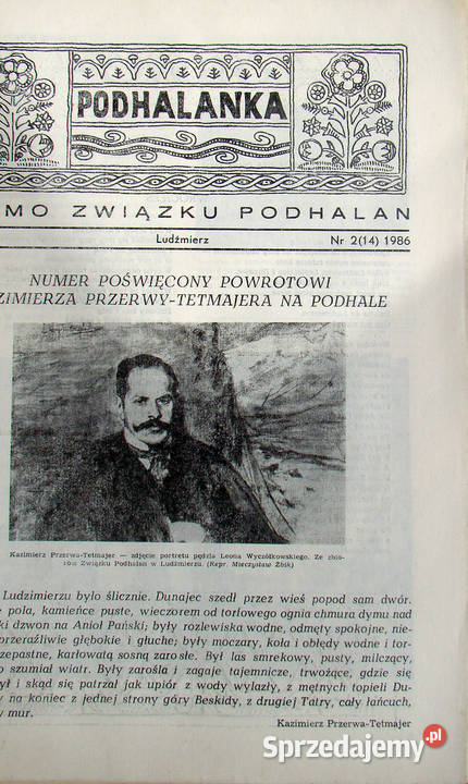 Podhalanka Pismo Związku Podhalan Ludźnierz Limanowa