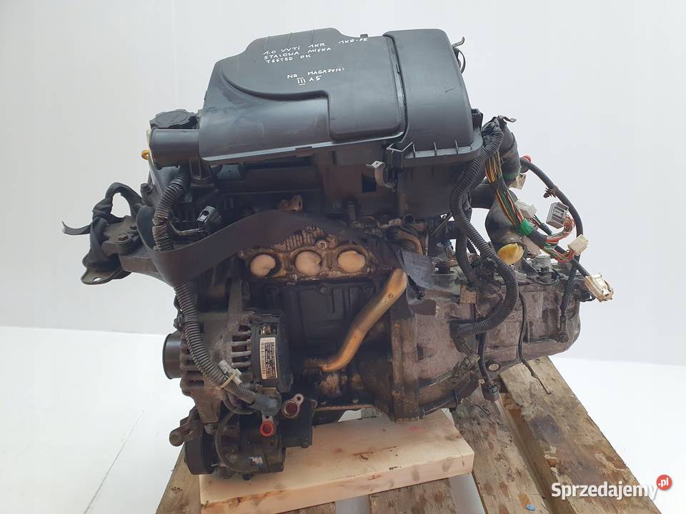 SILNIK KOMPLETNY Toyota Aygo 10 12V 68 sprawny lubelskie Rudka