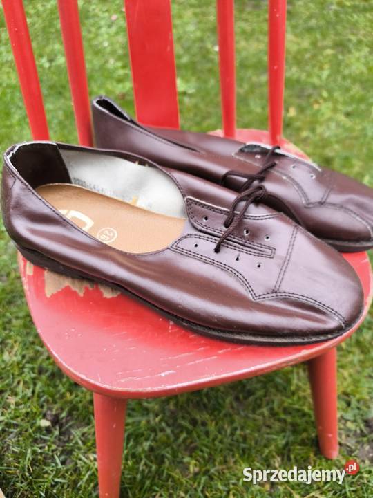 Buty skórzane męskie dawnej produkcji nowe nigdy Radomsko