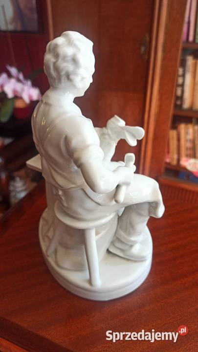 Figurka szewc Biała GDR Porcelana i szkło Gdańsk
