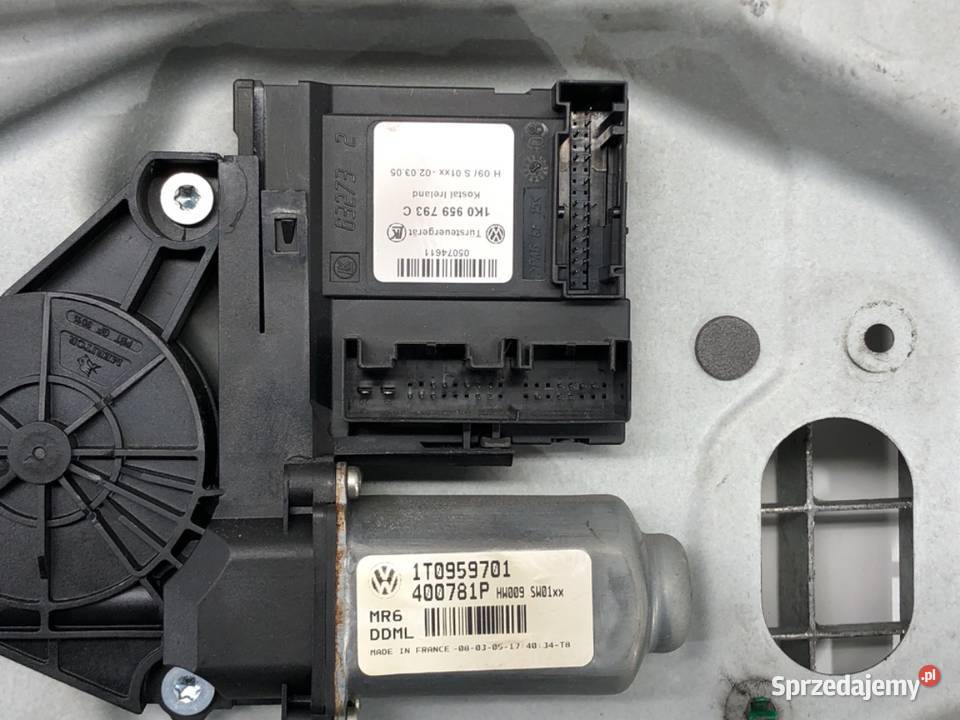 PODNOŚNIK SZYBY LEWY PRZÓD VW TOURAN 1T1837729AE