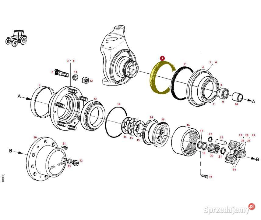 Uszczelniacz Fendt Massey Ferguson H524300020100 Tylny most Białystok