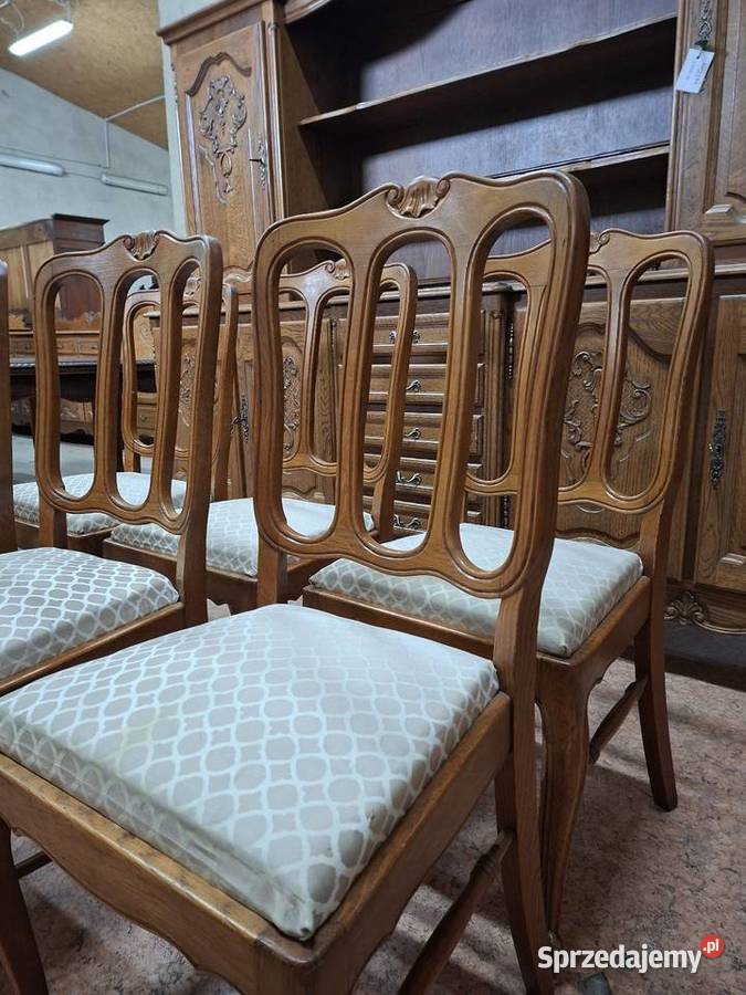 Krzesła ludwikowskie 6 sztuk małopolskie Nowy Sącz