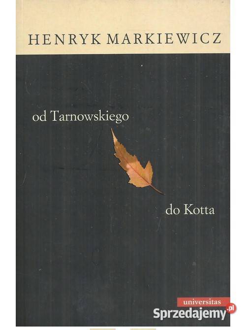 Tarnowskiego do Kotta Książki naukowe i popularnonaukowe Łódź