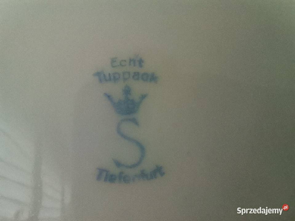 Stary przedwojenny talerz porcelana Echt Tuppack Katowice sprzedam