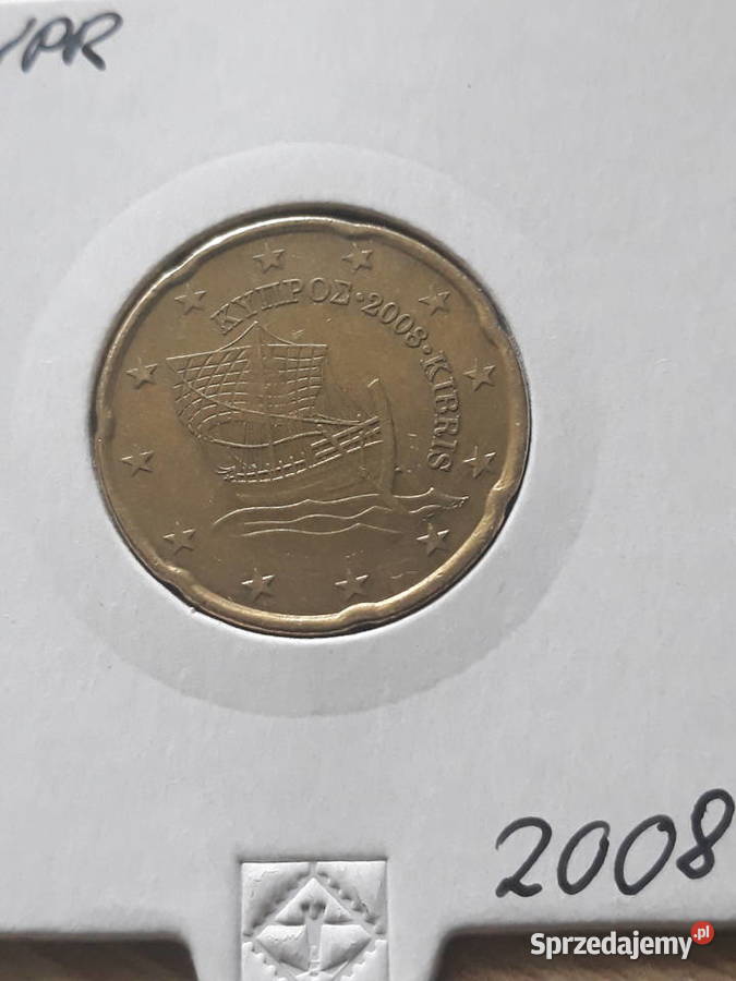20 Eurocentów Cypr 2008 r Konin sprzedam