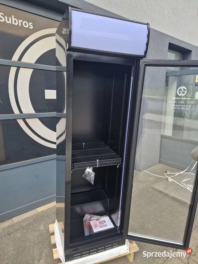 Szafa Chłodnicza 1drzwiowa przeszklona 386L Ostrów Wielkopolski