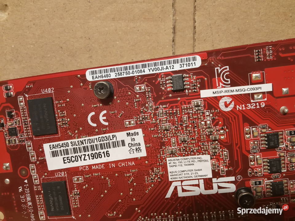 Karta Graficzna PCI Express ASUS EAH5450 1GB Poznań