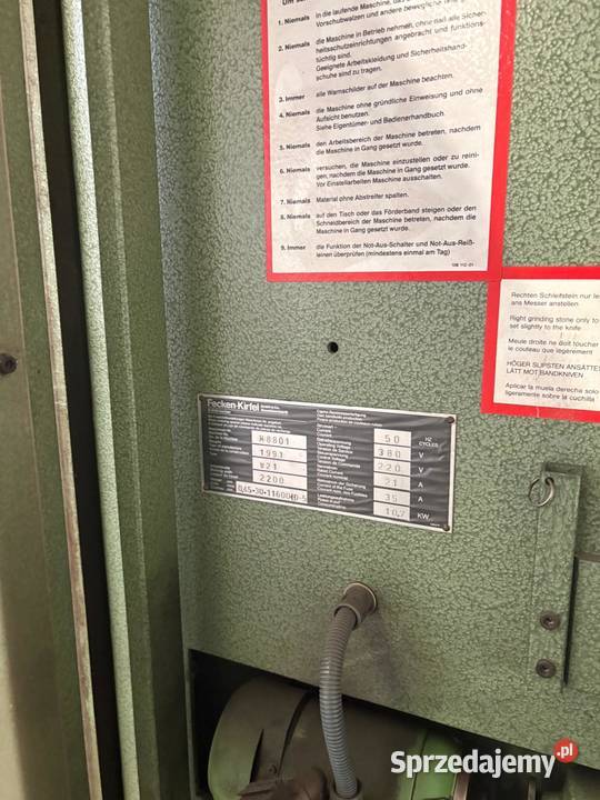 Poziomy noz do pianki FeckenKirfel Szczecin