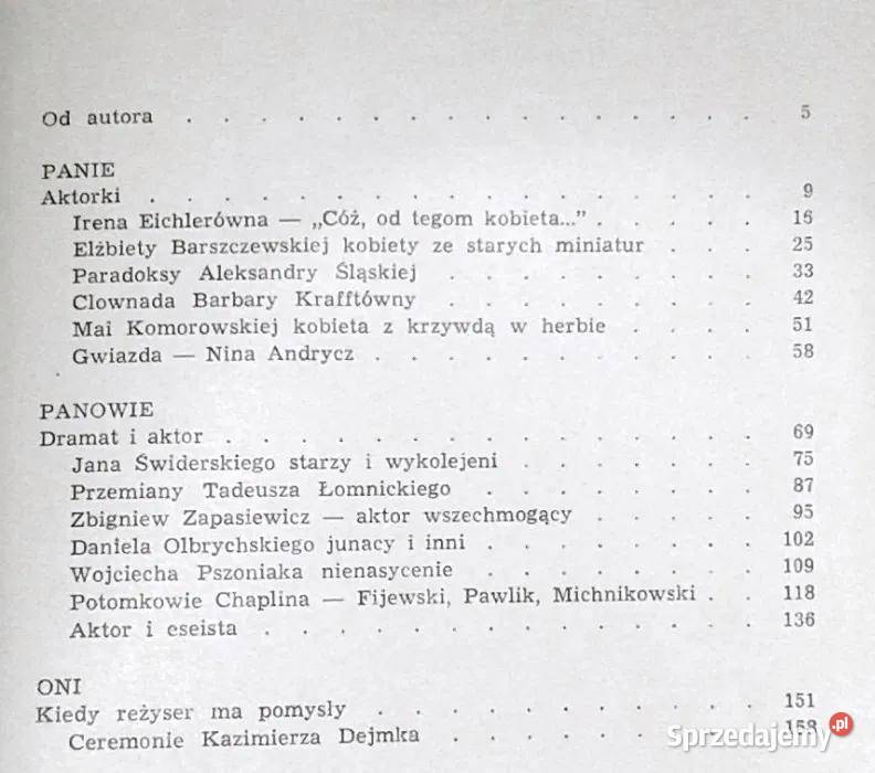 Panie i panowie teatru Maria Czanerle Pozostałe