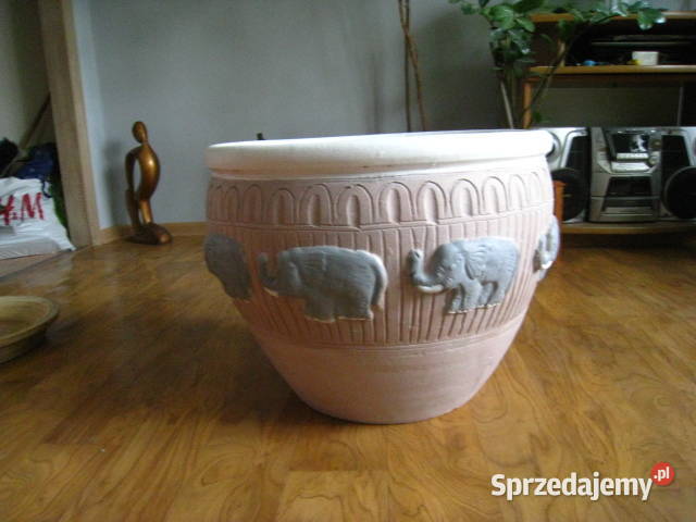 Donica ceramiczna 50x40 z podstawką Częstochowa