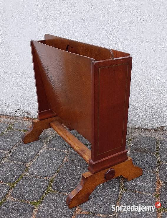 Zabytkowy mahoniowy gazetnik kujawsko-pomorskie Bydgoszcz