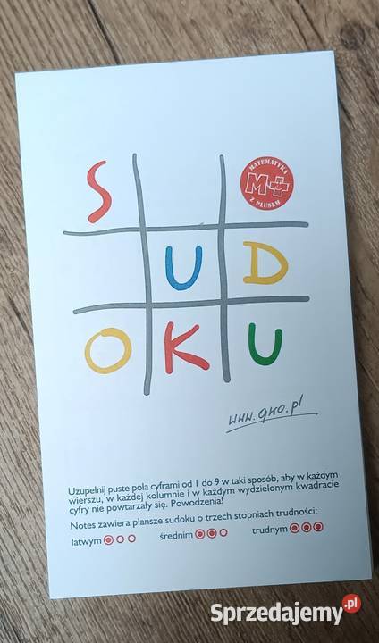 Notes Sudoku GWO 30 kart sprzedam